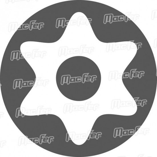 Ch. mecnico torx furada MacFer 50060R TR27x115mm ref 101.0067 MACFER