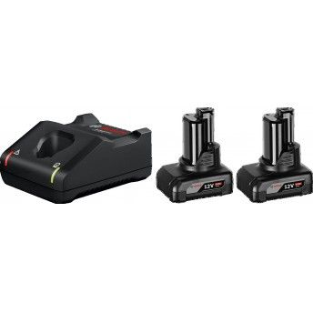 Conjunto de iniciao  2 x GBA 12V 6.0Ah + GAL 12V-40 ref 1600A01B20 BOSCH