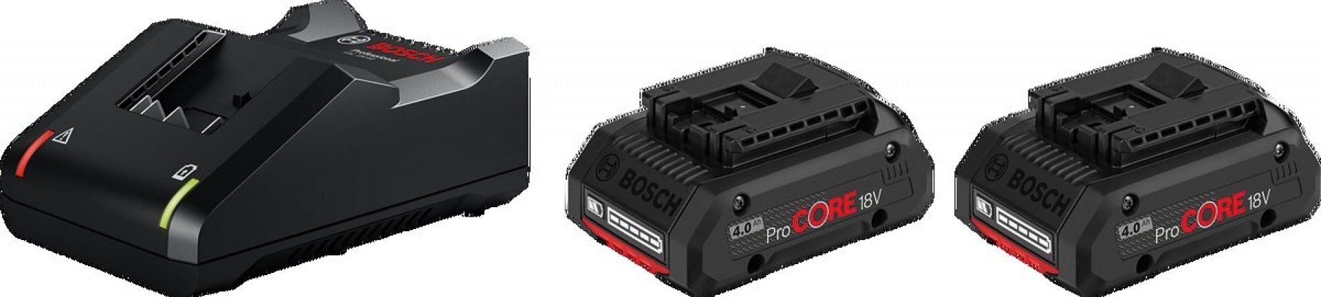 Conjunto de iniciação 2 baterias ProCORE18V 4.0Ah + GAL 18V-40 refª 1600A01BA3 BOSCH