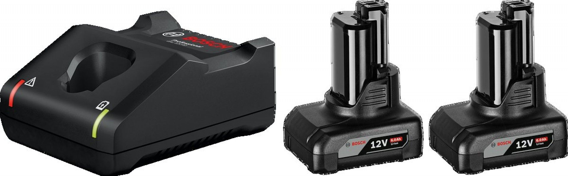 Conjunto de iniciação 2 x GBA 12V 6.0Ah + GAL 12V-40 refª 1600A01B20 BOSCH