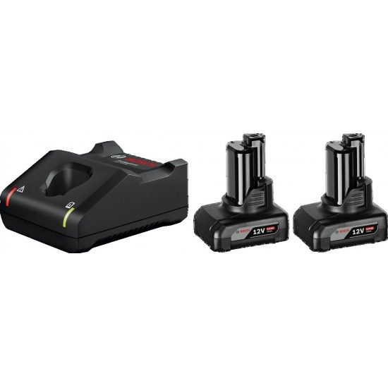 Conjunto de iniciao  2 x GBA 12V 6.0Ah + GAL 12V-40 ref 1600A01B20 BOSCH