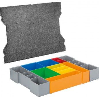 Conjunto de 12 caixas de inserção para L-BOXX refª 1600A016N9 BOSCH Conjunto de 12 caixas de inserção para L-BOXX refª 1600A016N9 BOSCH