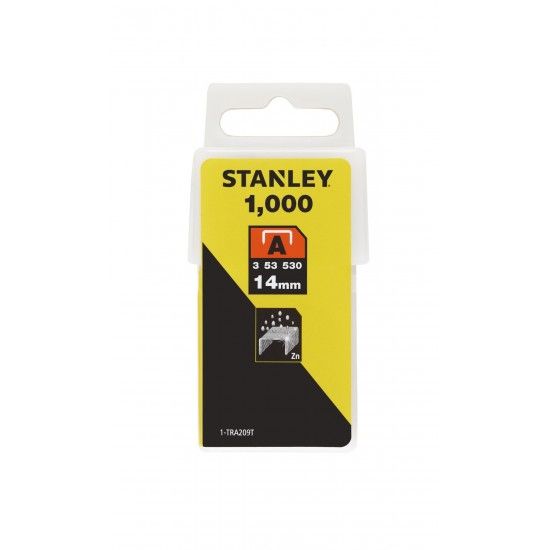 Agrafos tipo A (5/53/530) 14mm - 1000 u.ref.1-TRA209T STANLEY Agrafos tipo A (5/53/530) 14mm - 1000 u.ref.1-TRA209T STANLEY