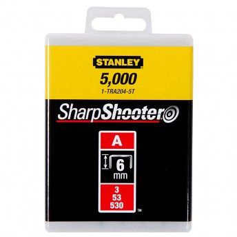 Agrafos tipo A (5/53/530) 6mm - 5000 u.ref.1-TRA204-5T STANLEY