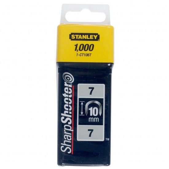 Agrafos cabo tipo 7 - 10mm - 1000 u.ref.1-CT106T STANLEY