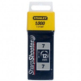 Agrafos cabo tipo 7 - 12mm - 1000 u.ref.1-CT108T STANLEY