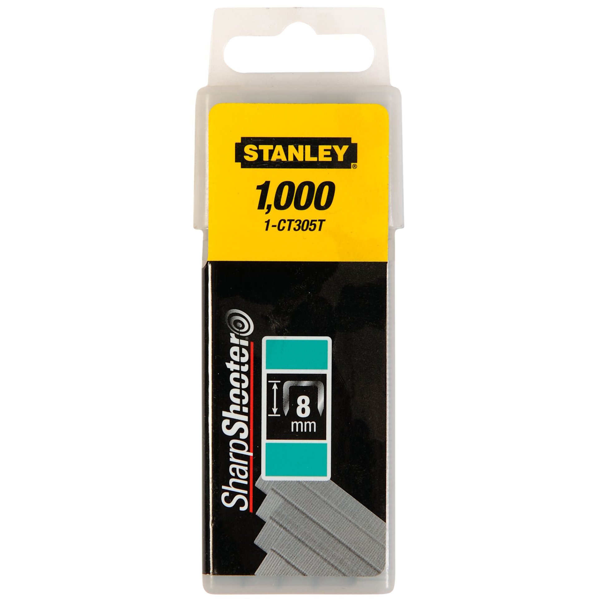 Agrafos Tipo 300 - 8mm - 1000u.(para Agrafador 6-CT10X) refª 1-CT305T STANLEY