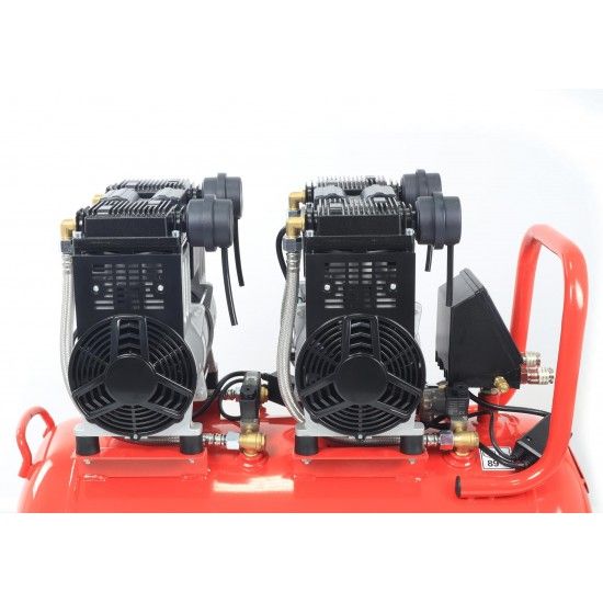 Compressor de Ar, Monobloco, 100L, 6HP, 4 Cabeças - 2 Motores, LCD refª 09389 MADER Compressor de Ar, Monobloco, 100L, 6HP, 4 Cabeças - 2 Motores, LCD refª 09389 MADER