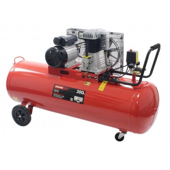 Compressor de Ar, Correia, 200L, 3HP, 400L/min ref 09387 MADER