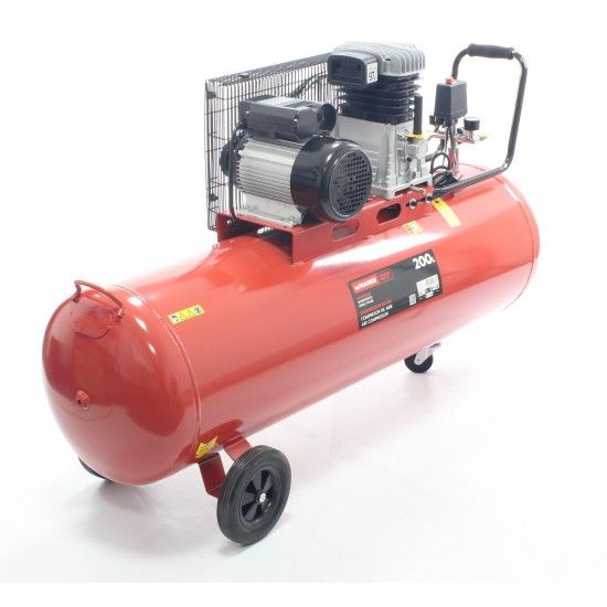 Compressor de Ar, Correia, 200L, 3HP, 400L/min ref 09387 MADER