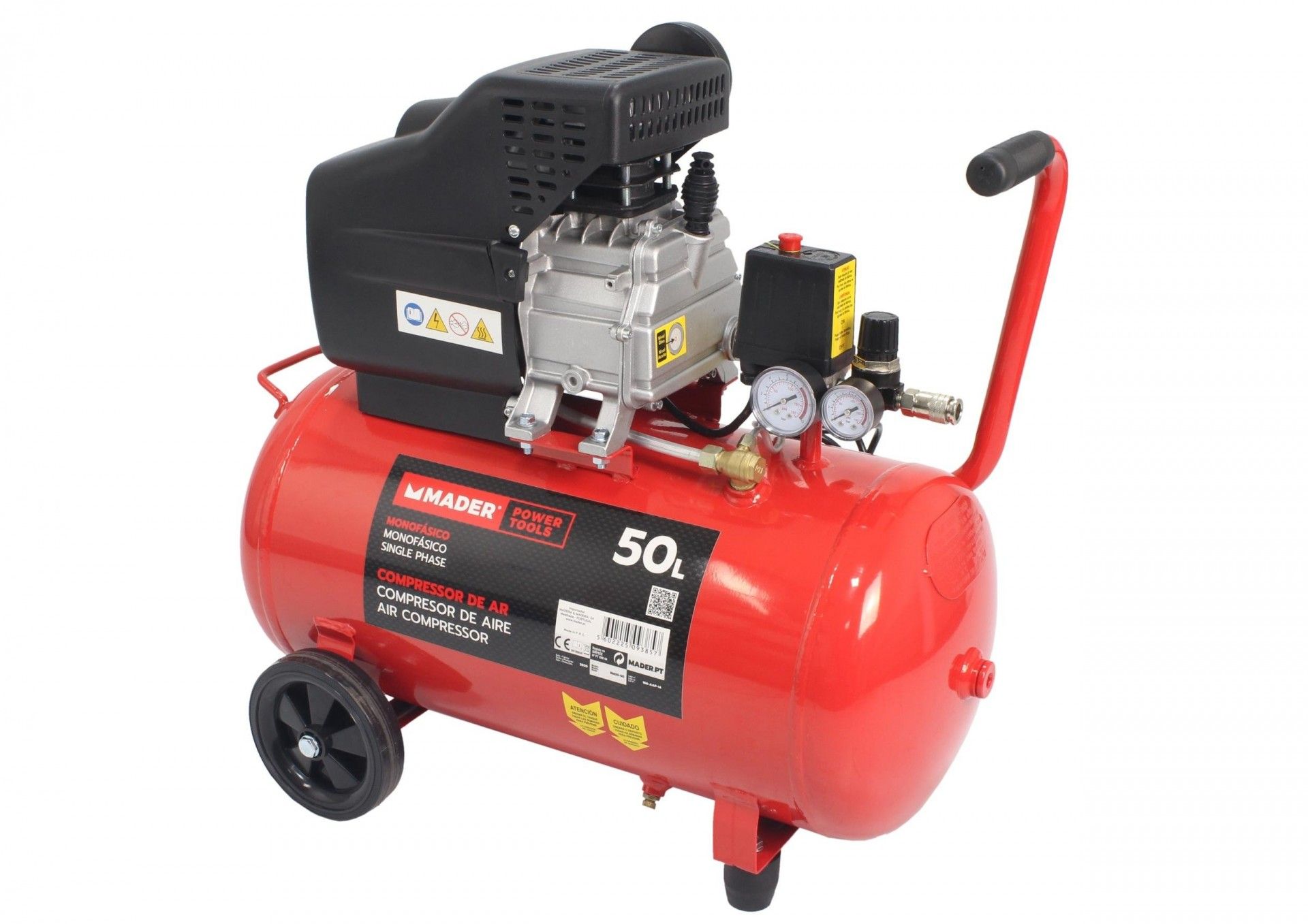 Compressor de Ar, Monobloco, 50L, 2HP refª 09385 MADER