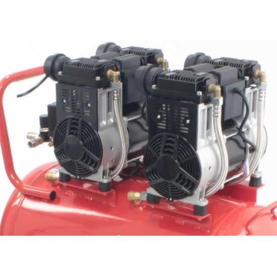 Compressor de Ar Monobloco, 100L, 6HP, 4 Cabeas - 2 Motores ref 09379 MADER