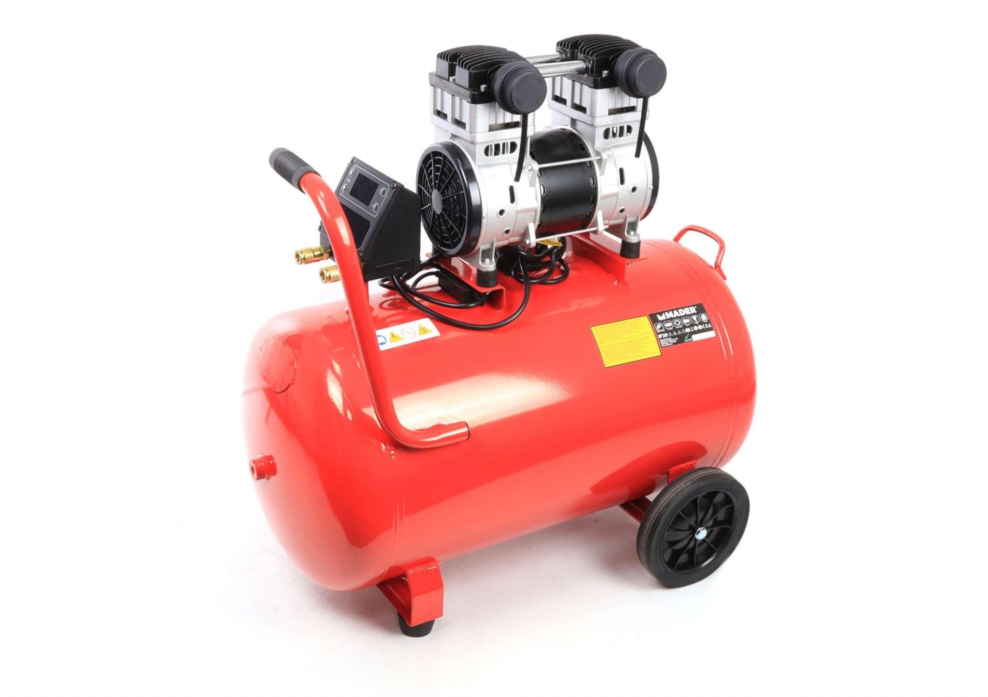 Compressor com LCD, 100L, 2 HP, Silencioso refª 09378 MADER