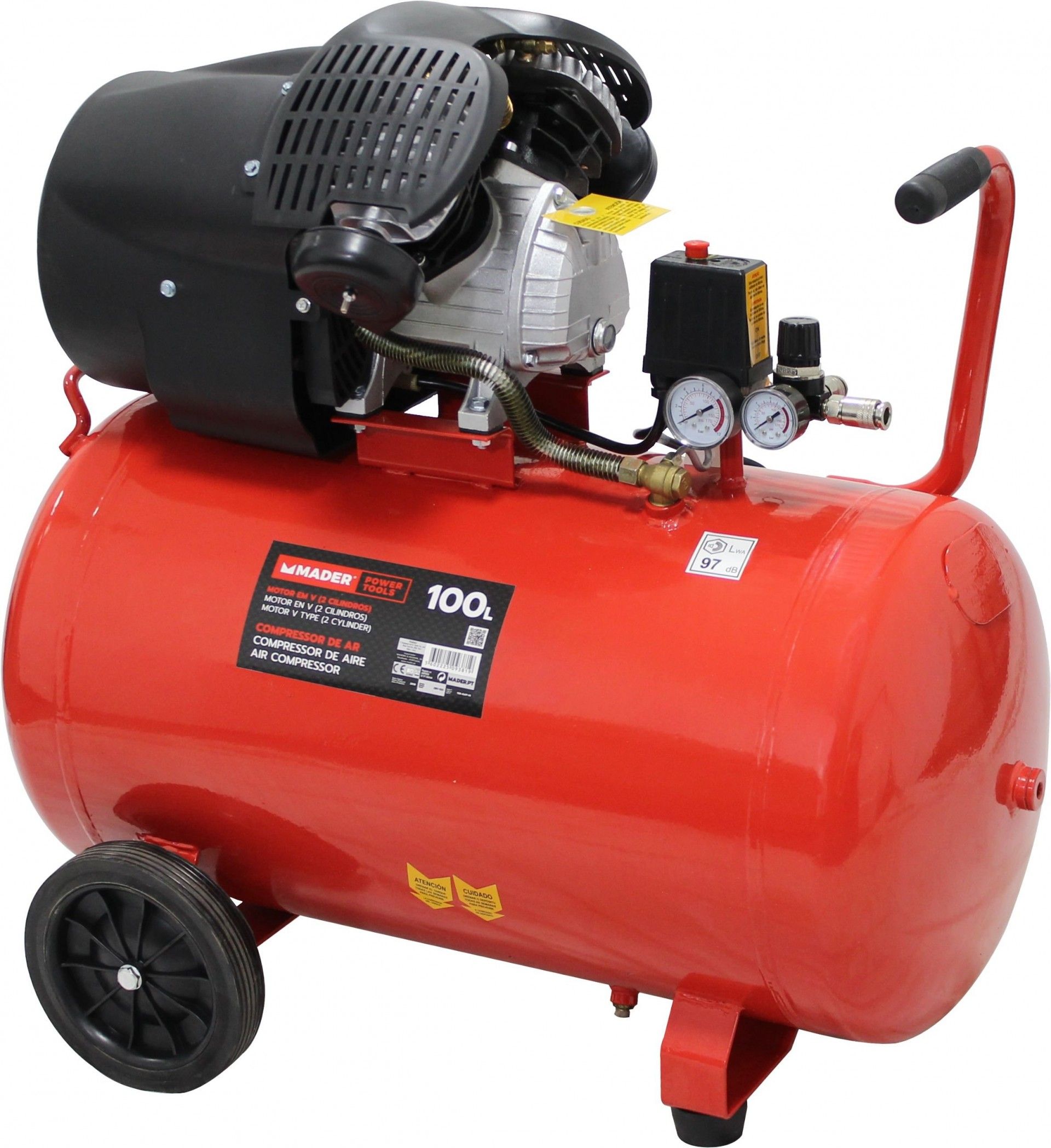 Compressor de Ar, 100L, 3HP refª 09381 MADER