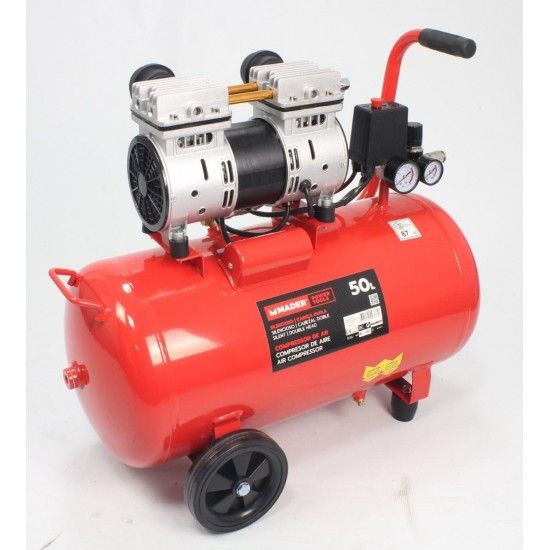 Compressor de Ar Monobloco, 50L, 2HP, Cabea Dupla- MADER | Power Tools ref 09373 MADER
