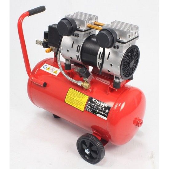 Compressor de Ar Monobloco, 24L, 2HP, Cabea Dupla- MADER | Power Tools ref 09372 MADER