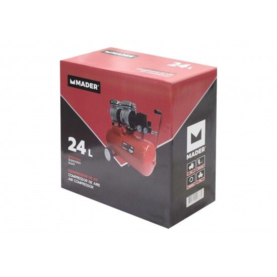 Compressor de Ar Monobloco, 24L, 0.75HP, Silencioso ref 09368 MADER