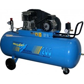 Compressor -Mex-200l 3.0hp  Com Correias   Trifsico ref 09366 MADER