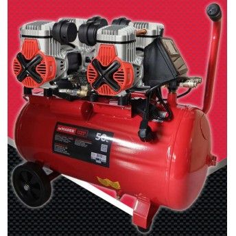 Compressor de Ar, Monobloco, 50L, 4HP, 4 Cabeas - 2 Motores, LCD ref 09349 MADER