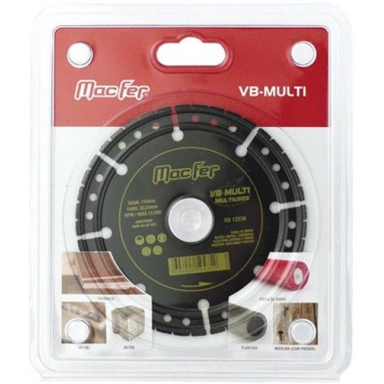 Disco diam. MacFer VB-Multi 115mm ref� 092.0125 MACFER