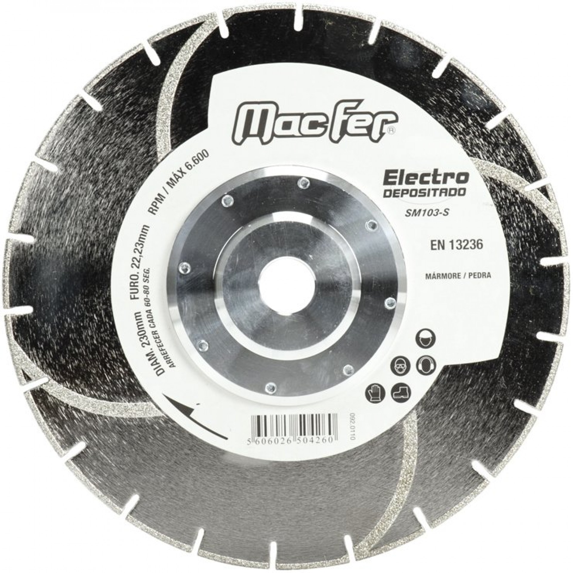 Disco diam. MacFer Electrodepositado SM103-S 230mm refª 092.0109 MACFER