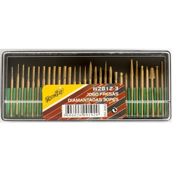Jg. fresas diam. MacFer WZ812-3 30pçs refª 091.0092 MACFER Jg. fresas diam. MacFer WZ812-3 30pçs refª 091.0092 MACFER