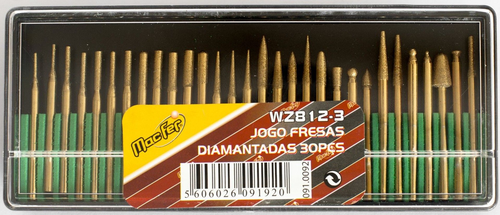 Jg. fresas diam. MacFer WZ812-3 30pçs refª 091.0092 MACFER