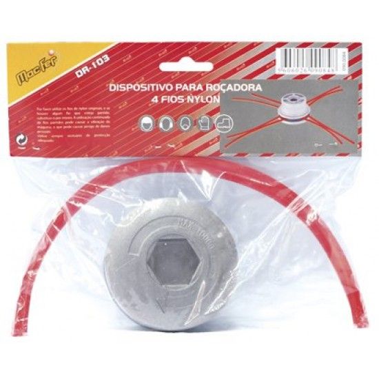 Dispositivo p/ roç. 4 fios nylon MacFer DR-103 refª 090.0084 MACFER Dispositivo p/ roç. 4 fios nylon MacFer DR-103 refª 090.0084 MACFER