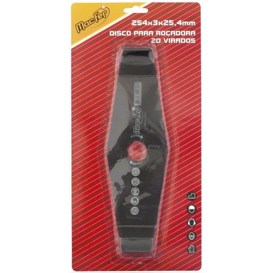 Disco p/ ro�. 2 dentes virados MacFer DR02DV 305x3mm ref� 090.0112 MACFER