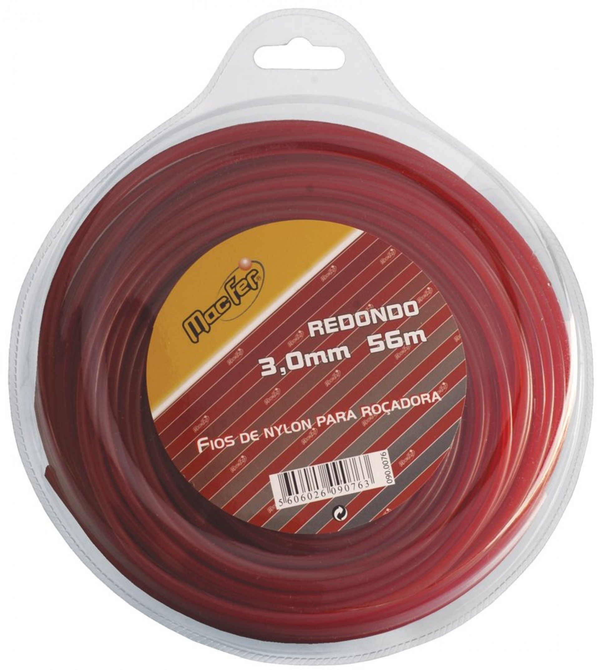 Fio nylon p/ roç. redondo MacFer FNRR-1 1,6mm 15m refª 090.0077 MACFER