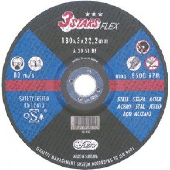 Disco abrasivo corte ferro Swaty 3Stars 125x3,0x22,2mm ref 089.0002 MACFER