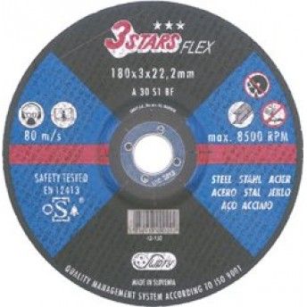 Disco abrasivo corte ferro Swaty 3Stars 125x3,0x22,2mm ref 089.0002 MACFER