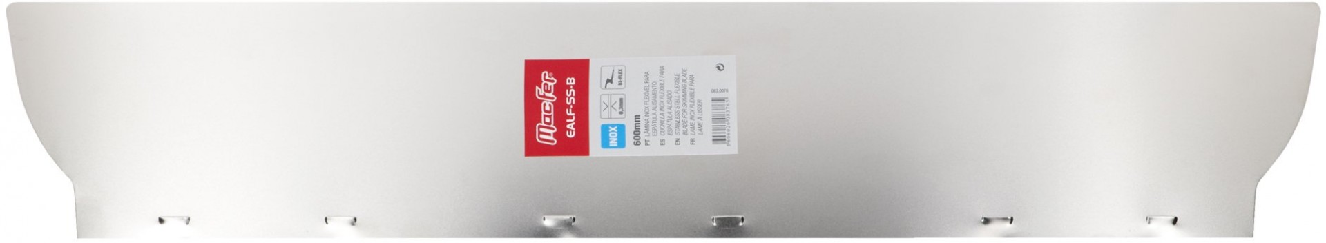 Lâmina inox flexível para espátula alisamento EALF-SS-B 400mm refª 083.0075 MACFER