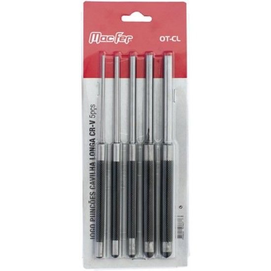 Jg. pun��es cavilha longa Cr-V MacFer OT-CL 5p�s ref� 076.0063 MACFER