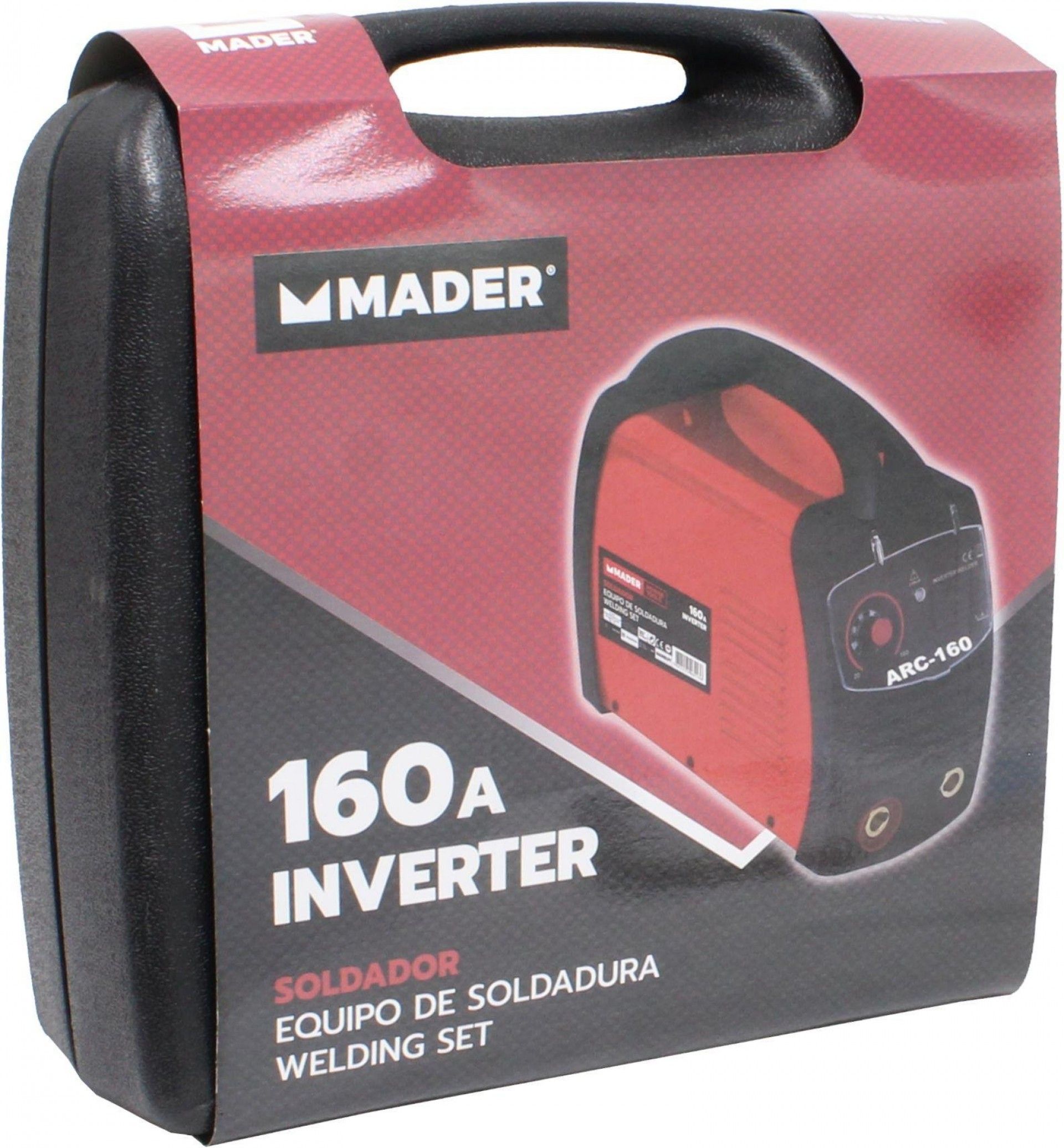 Soldador Inverter, 160A refª 06213 MADER