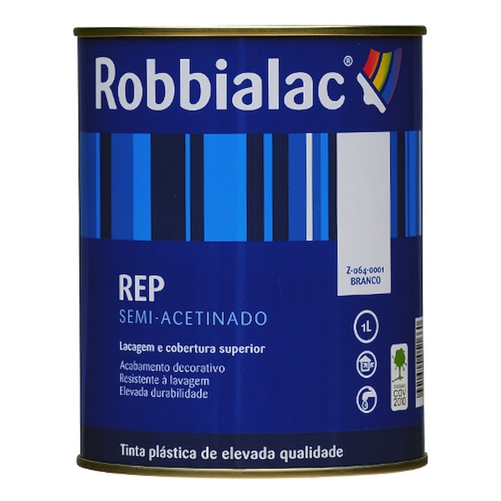 Tinta REP semi-mate branco 1L refª 064 ROBBIALAC