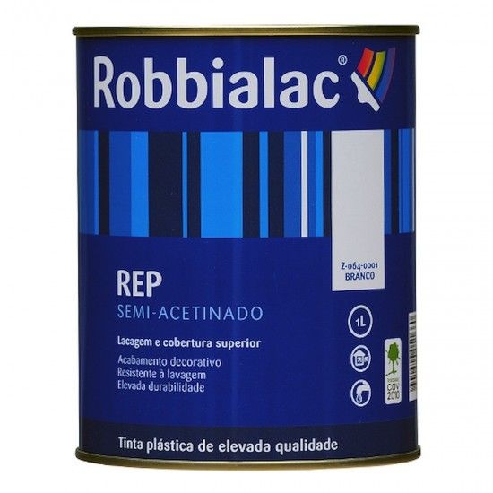 Tinta REP semi-mate branco 1L ref 064 ROBBIALAC