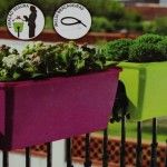 Floreira Rectangular Branca, Europa, Varanda, 12.5L  ref� 06085 LEIRIPL�S