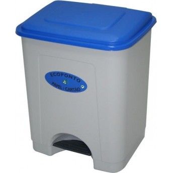 Balde Lixo com Pedal, Azul, 35L ref 06031 MADER