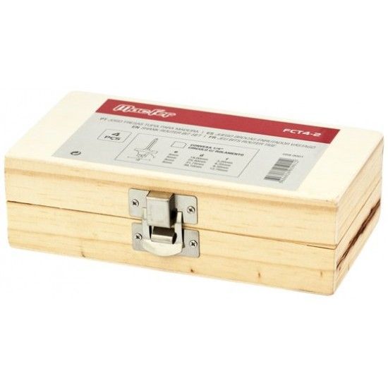 Jg. fresas tupia p/ madeira MacFer FCT04-2 4pçs refª 059.0001 MACFER Jg. fresas tupia p/ madeira MacFer FCT04-2 4pçs refª 059.0001 MACFER