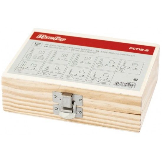 Jg. fresas tupia p/ madeira MacFer FCT12-2 12ps ref 059.0004 MACFER