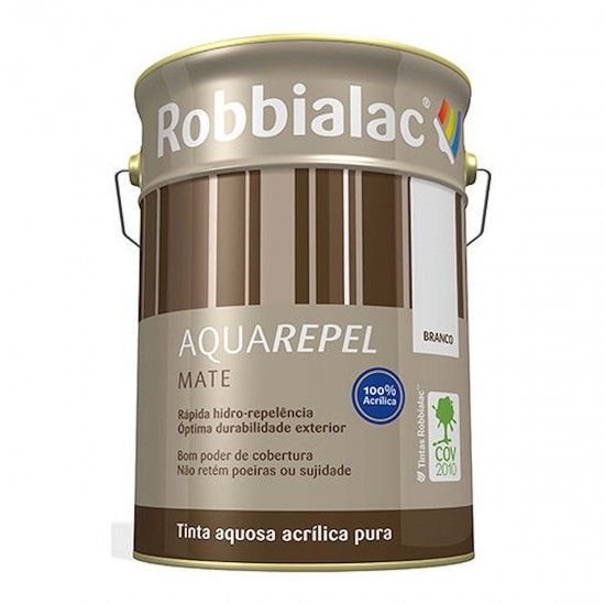 Aquarepel mate branco 5L ref 053-0001 Robbialac