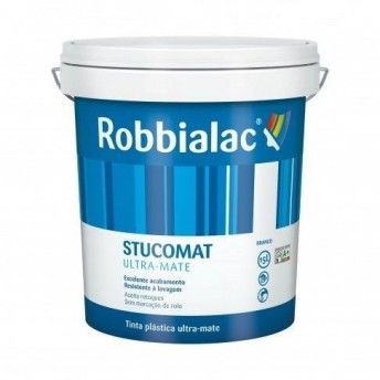 Tinta Stucomat branco Ultra-mate 15L ref 052-0001 Robbialac