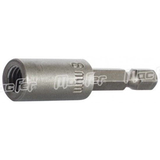 Adaptador p/ varão roscado MacFer TRS 1/4" 8mm refª 048.0057 MACFER Adaptador p/ varão roscado MacFer TRS 1/4" 8mm refª 048.0057 MACFER