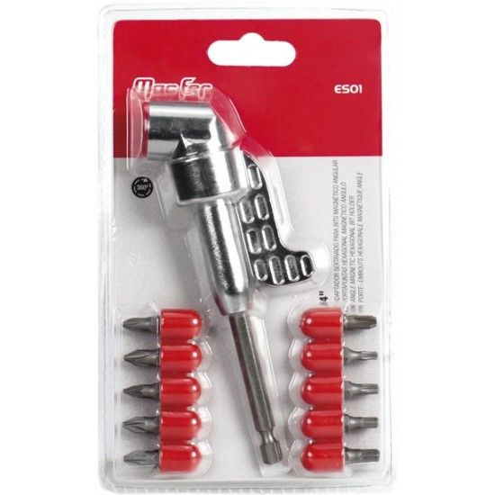 Adap. sext. p/ bits mag. angular MacFer ES01 1/4" refª 046.0088 MACFER Adap. sext. p/ bits mag. angular MacFer ES01 1/4" refª 046.0088 MACFER