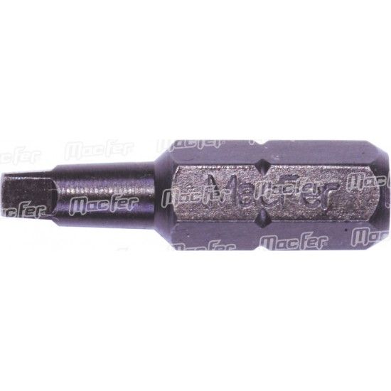 Bit sext. quadrado MacFer BQ-25 1/4" S2 25mm  ref 046.0041 MACFER