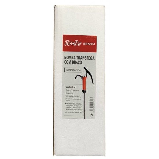 Bomba transfega com braço (370ml/movimento) HD0502-1 refª 042.0077 MACFER Bomba transfega com braço (370ml/movimento) HD0502-1 refª 042.0077 MACFER