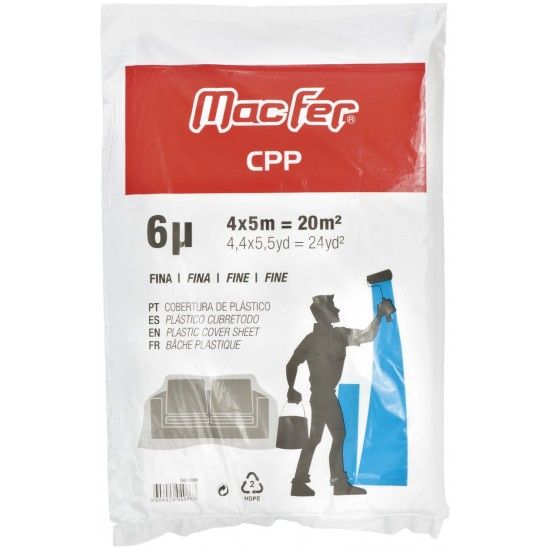 Cobertura plstica CPP 4x5m mdia ref 040.0087 MACFER