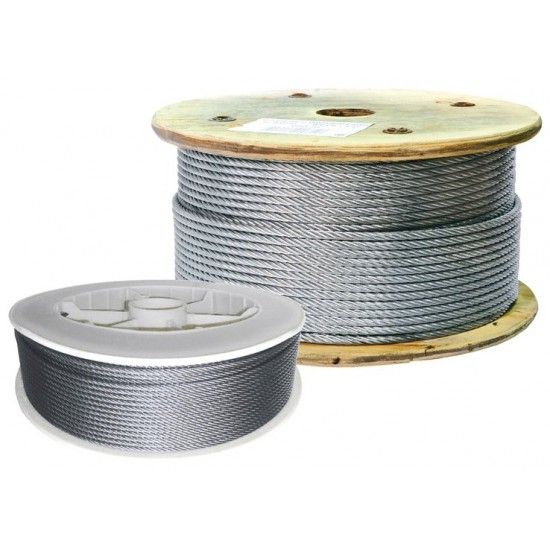 Cabo aço inox AISI316  WRSS 7x19   8mm 100m refª 035.0011 MACFER Cabo aço inox AISI316  WRSS 7x19   8mm 100m refª 035.0011 MACFER