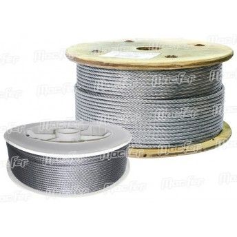Cabo aço inox AISI316 WRSS 7x19 6mm 80m refª 035.0009 MACFER Cabo aço inox AISI316 WRSS 7x19 6mm 80m refª 035.0009 MACFER